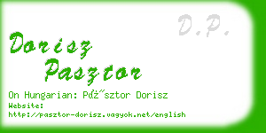 dorisz pasztor business card